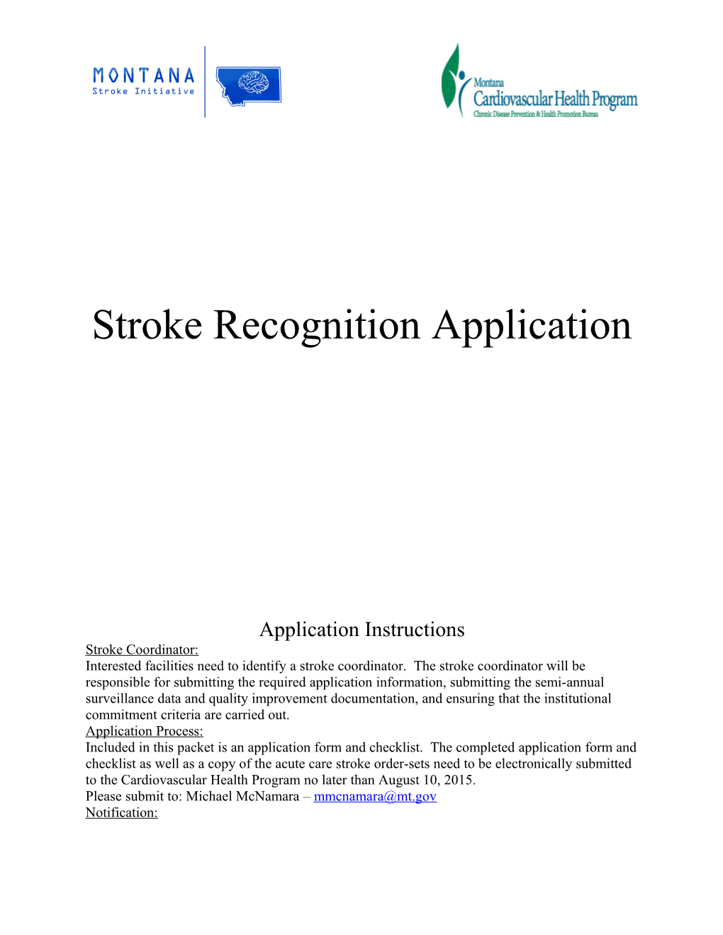 Stroke Recognition Application