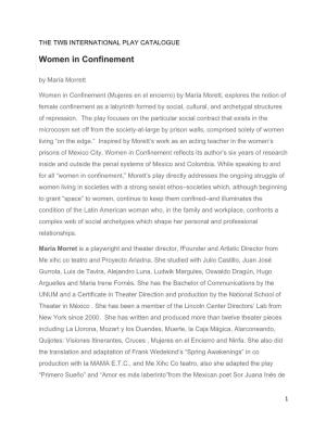 Women in Confinement by María Morrett