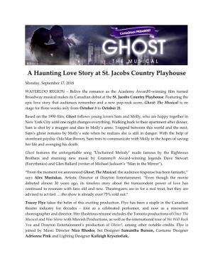 A Haunting Love Story at St. Jacobs Country Playhouse