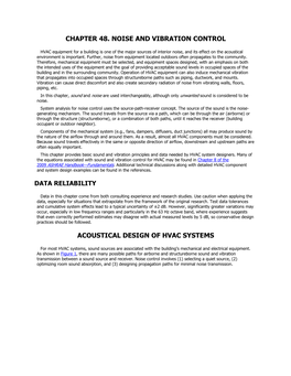 Chapter 48. Noise and Vibration Control