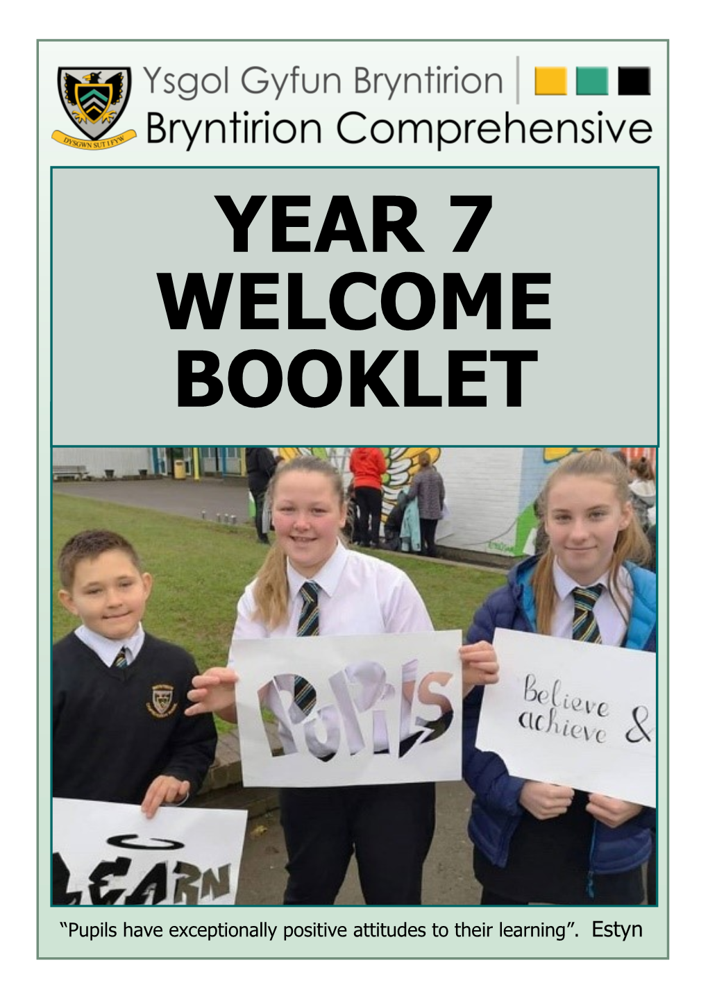 Year 7 Welcome Booklet