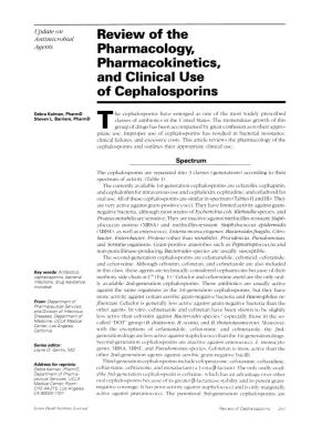 Review of the Pharmacology, Pharmacokinetics, and Clinical Use