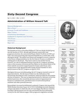 62Nd Congress on April 4, 1911