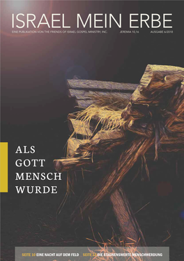 Israel Mein Erbe Eine Publikation Von the Friends of Israel Gospel Ministry, Inc
