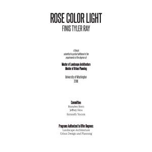Rose Color Light Finis Tyler Ray