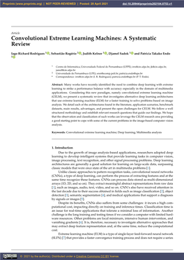 Convolutional Extreme Learning Machines: a Systematic Review