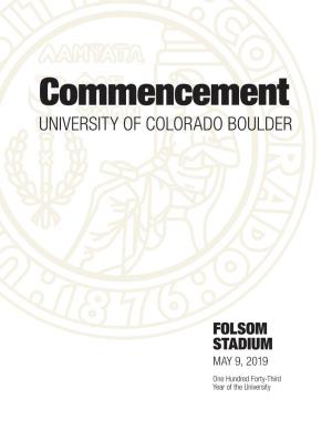 2018–19 Commencement Program