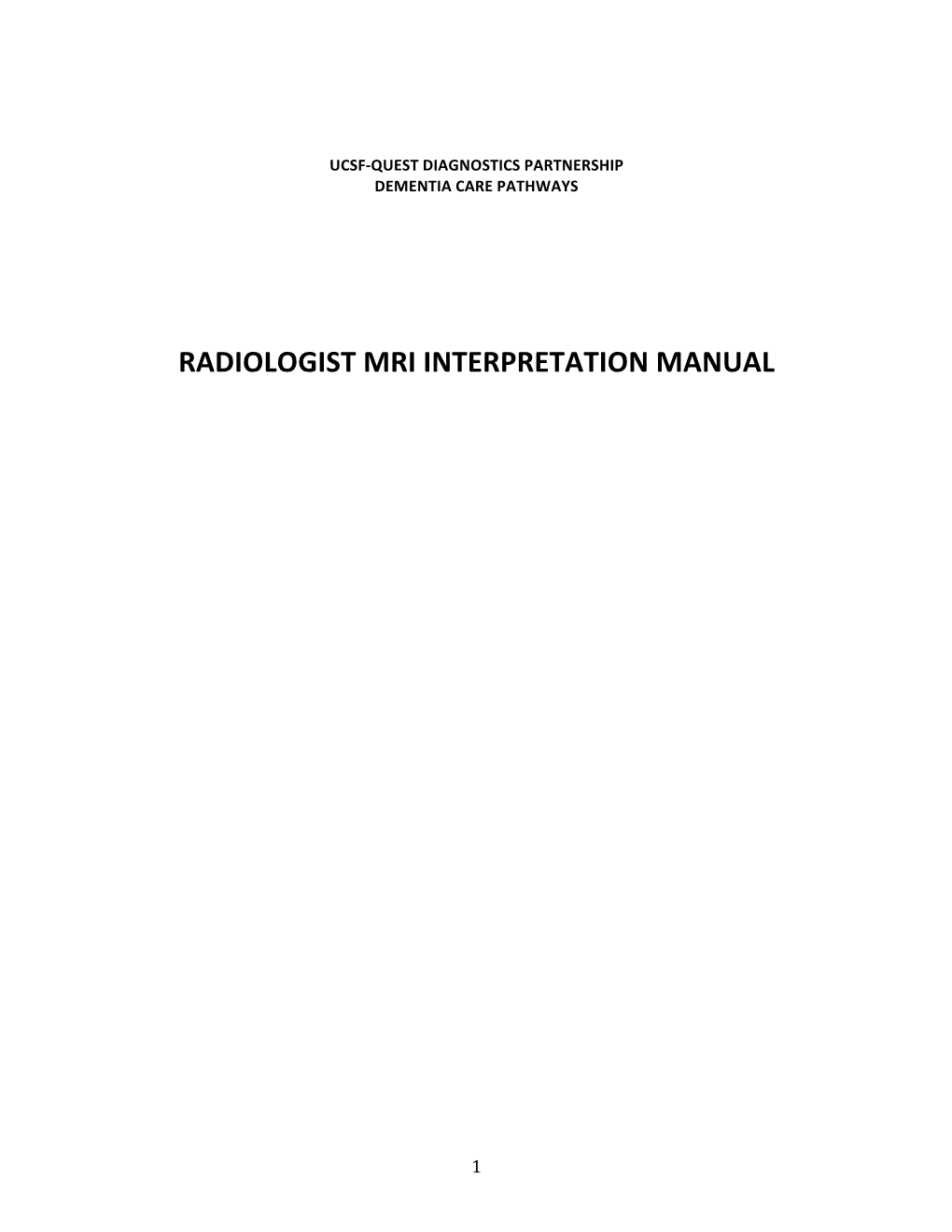 Radiologist Mri Interpretation Manual