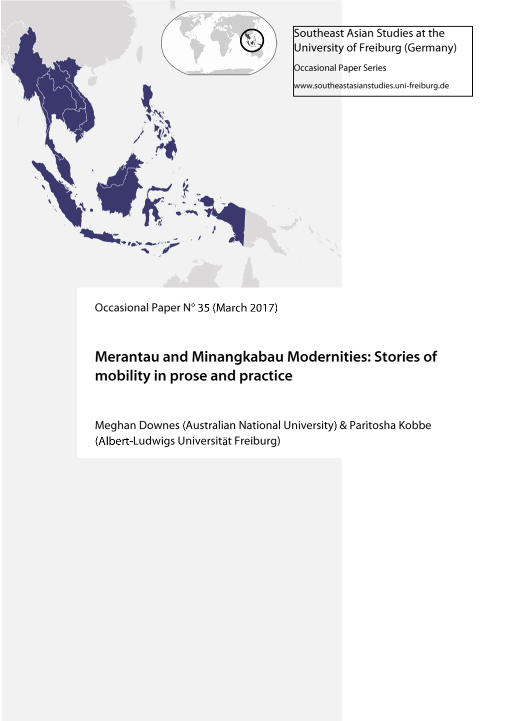 Merantau and Minangkabau Modernities