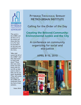 Creating the Beloved Community: Environmental Justice and the City