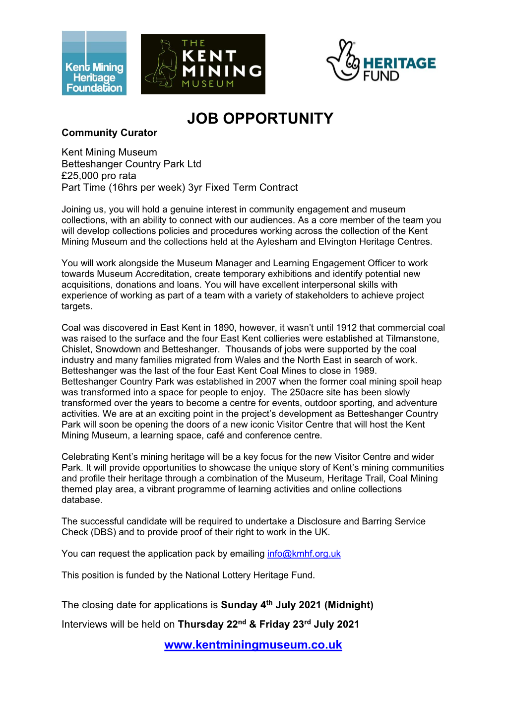 JOB OPPORTUNITY Community Curator