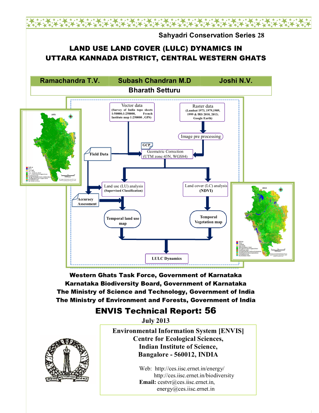 SCR28 ETR56 Land Use Land Cover (LULC) Dynamics in Uttara