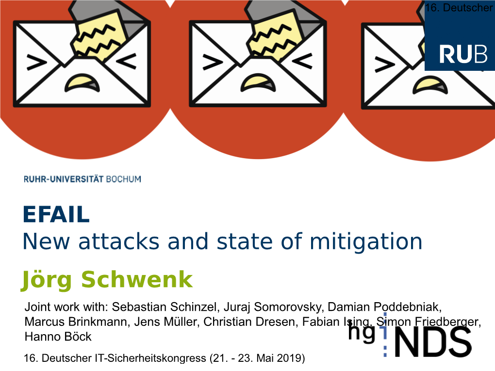 EFAIL New Attacks and State of Mitigation