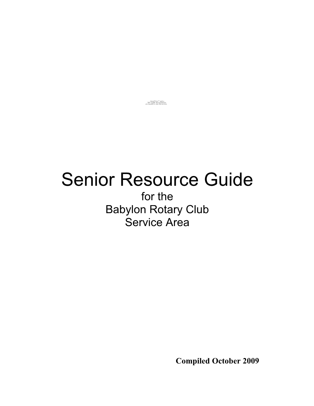 Senior Resource Guide