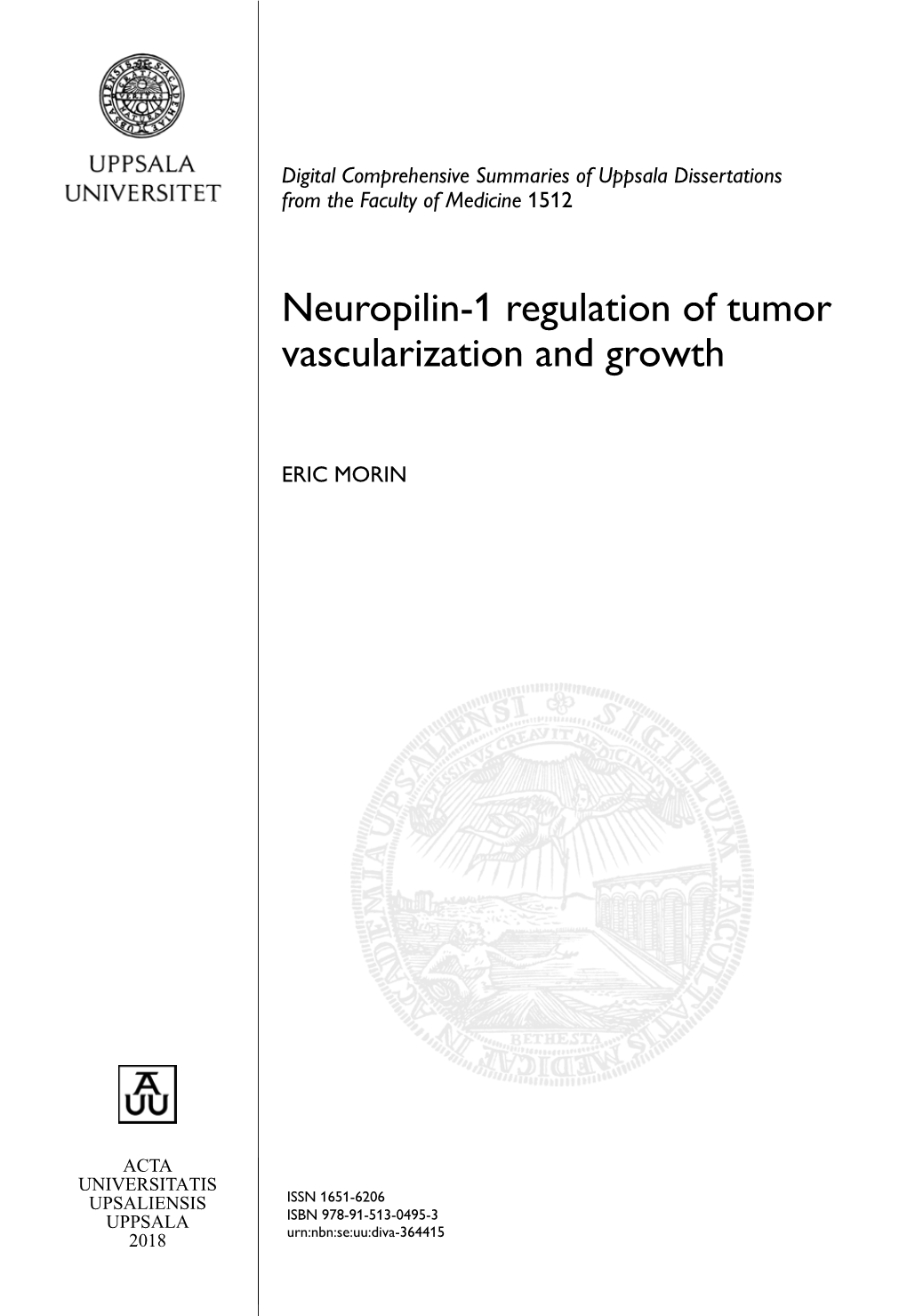 Neuropilin-1 Regulation of Tumor Vascularization and Growth