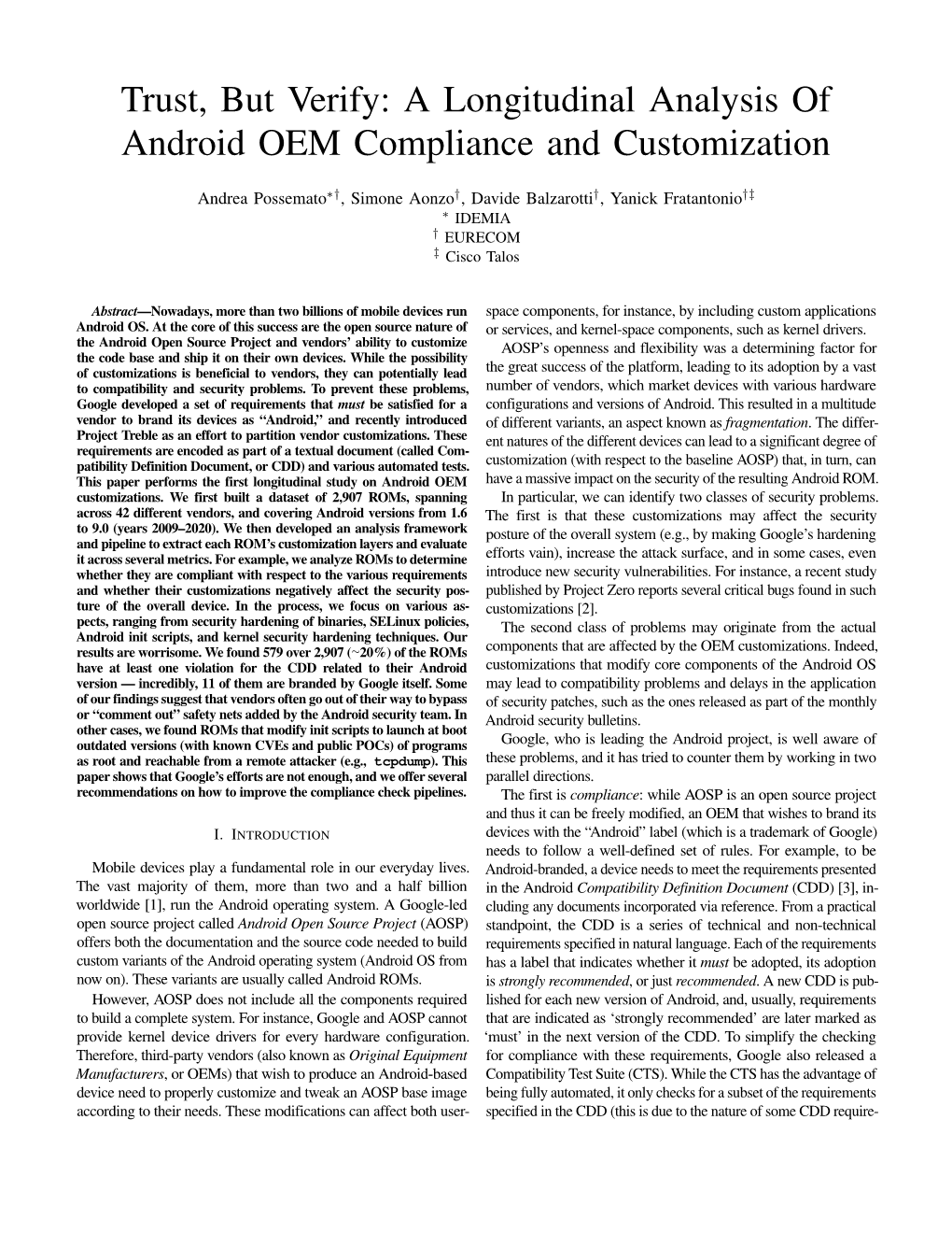 A Longitudinal Analysis of Android OEM Compliance and Customization