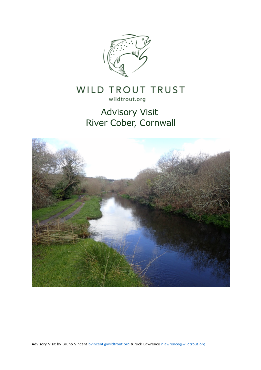 Advisory Visit River Cober, Cornwall