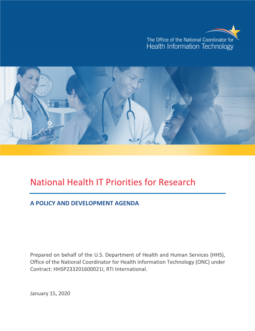 National Health IT Priorities for Research