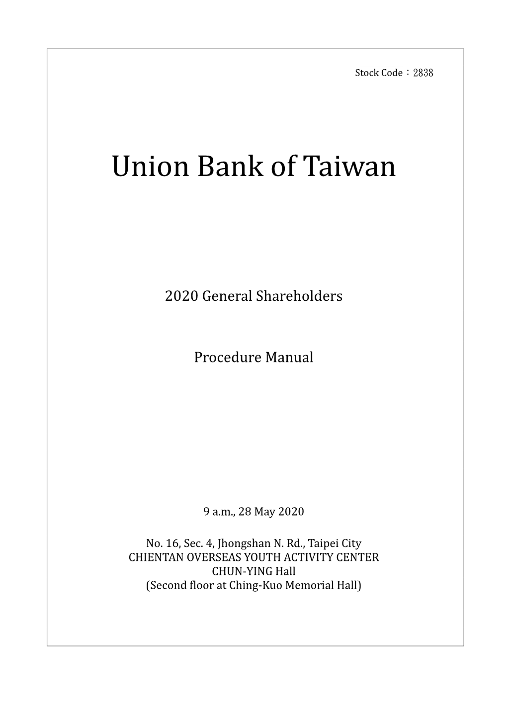 Union Bank of Taiwan