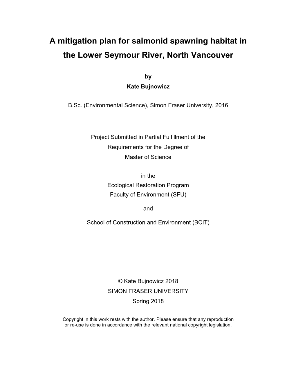 SFU Library Thesis Template