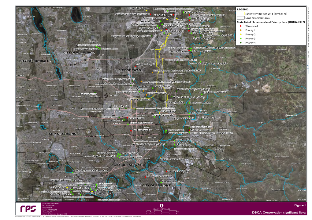 Figure I DBCA Conservation Significant Flora