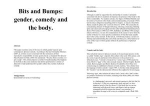 Gender, Comedy and the Body