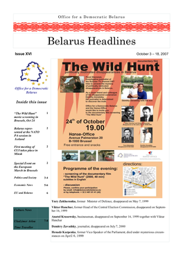 Belarus Headlines