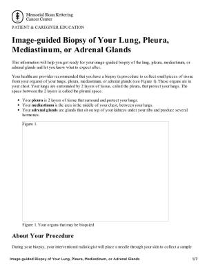 Image-Guided Biopsy of Your Lung, Pleura, Mediastinum, Or Adrenal Glands