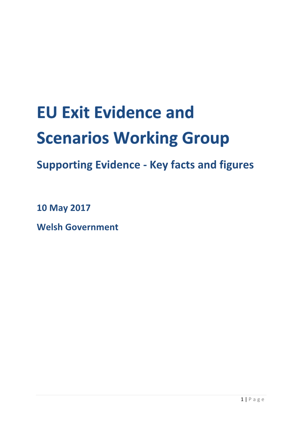 Supporting Evidence - Key Facts and Figures