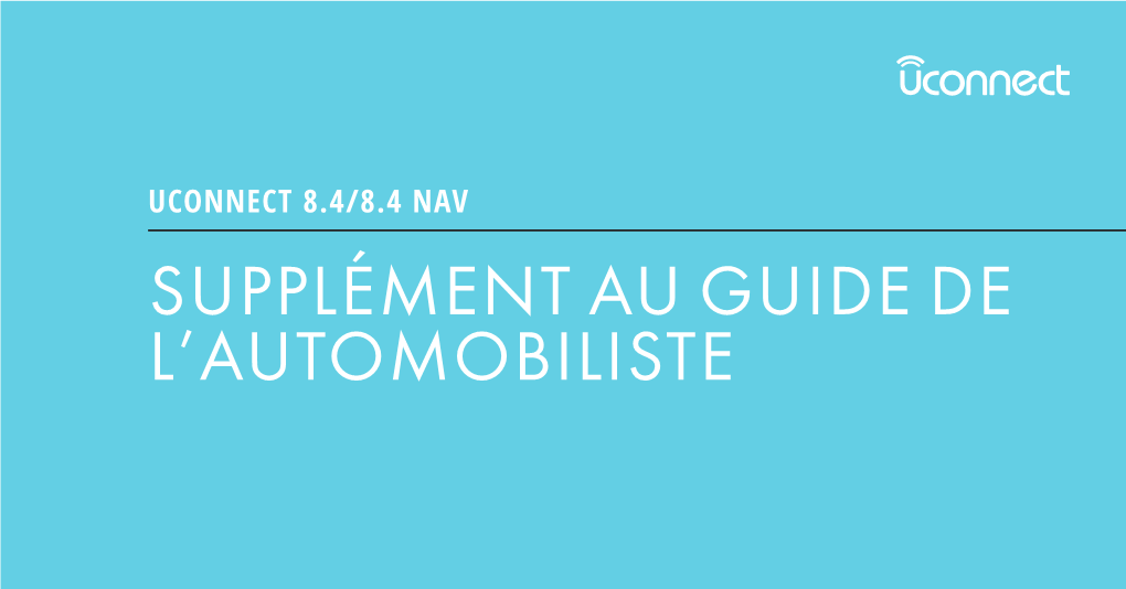 Supplément Au Guide De L'automobiliste