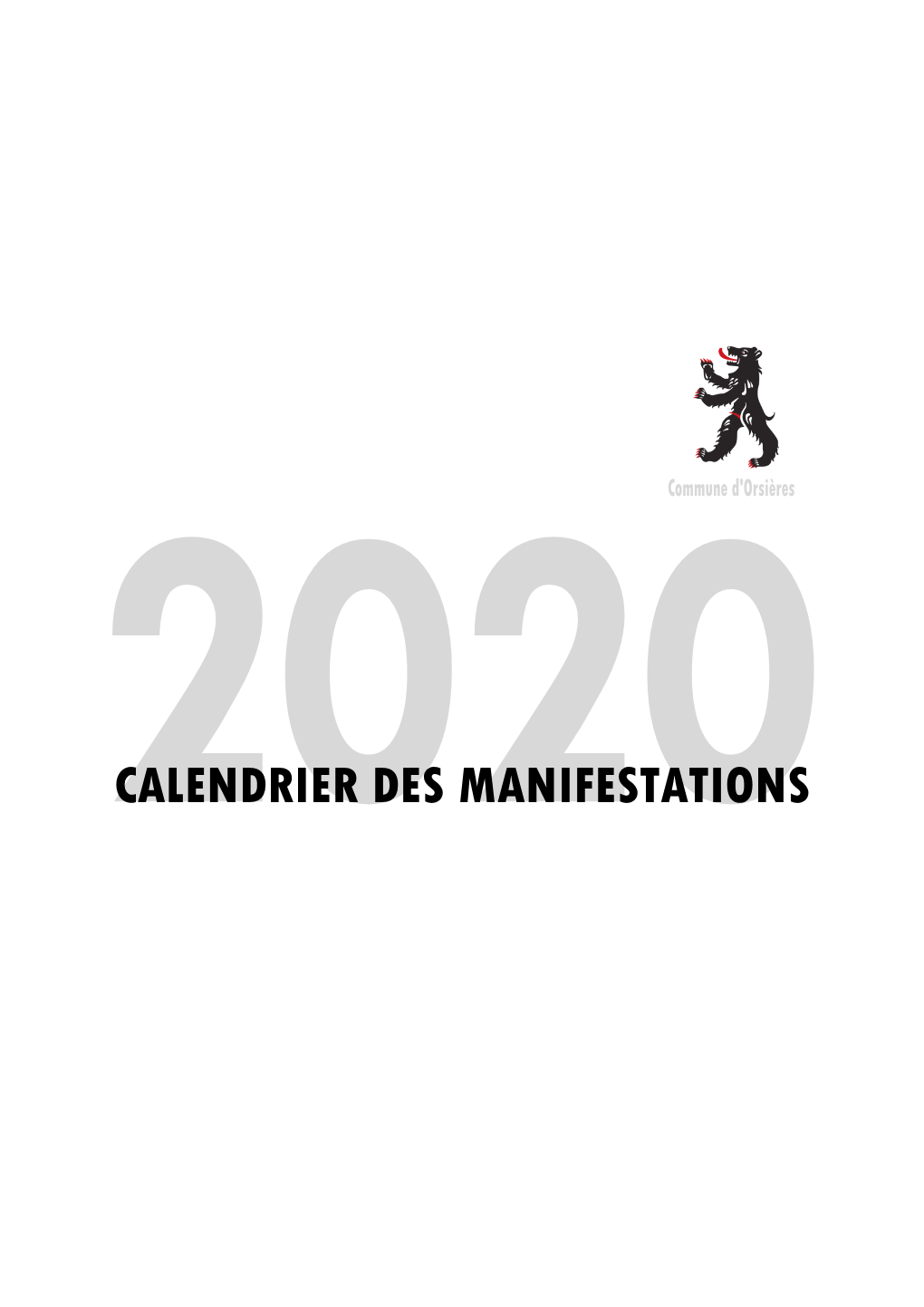 Calendrier Des Manifestations 2007