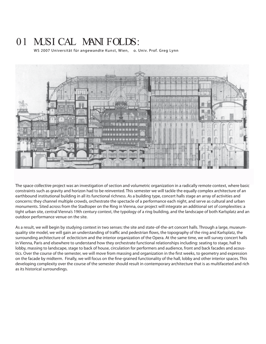 Musical Manifolds: 01