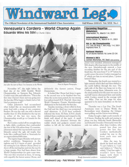 Venezuela's Cordero - World Champ Again Upcoming Regattas