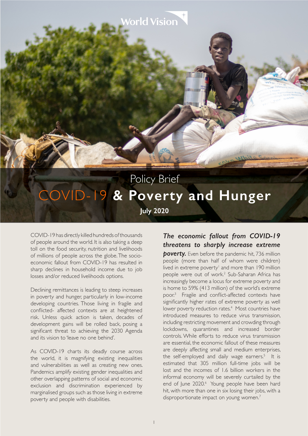 COVID-19 & Poverty and Hunger