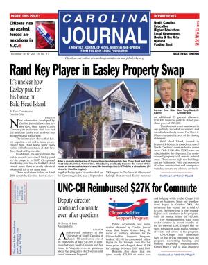 Rand Key Player in Easley Property Swap It’S Unclear How Easley Paid for His House on Bald Head Island Former Gov