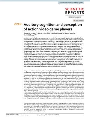 Auditory Cognition and Perception of Action Video Game Players Hannah J