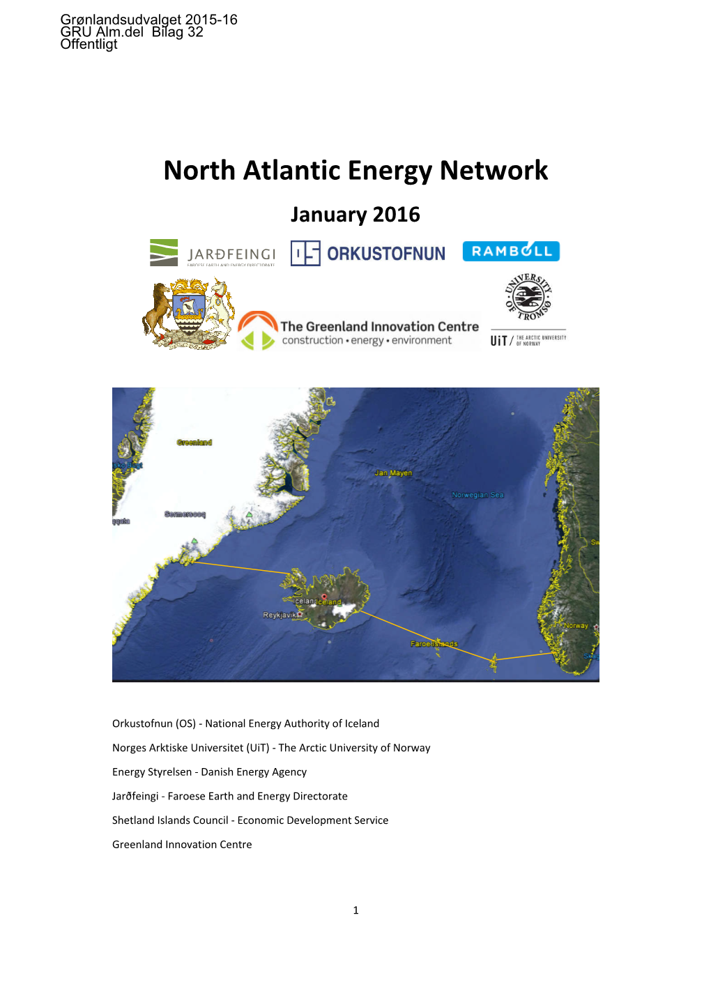 North Atlantic Energy Network January 2016