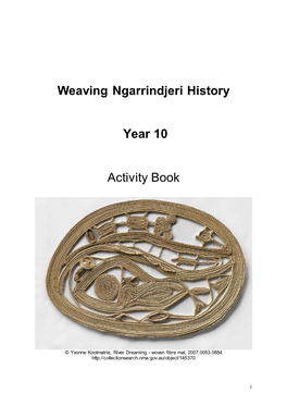 Weaving Ngarrindjeri History Year 10 Activity Book