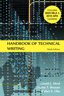 Handbook of Technical Writing Provides Readers with Multiple Ways of Retrieving Information