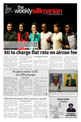 SU to Charge Flat Rate on Aircon Fee STARTING NEXT SCHOOL [Of the Fee] Will Come Later