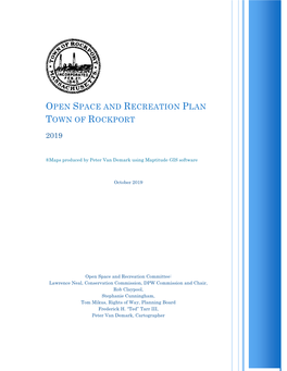 Open Space and Recreation Plan Town of Rockport