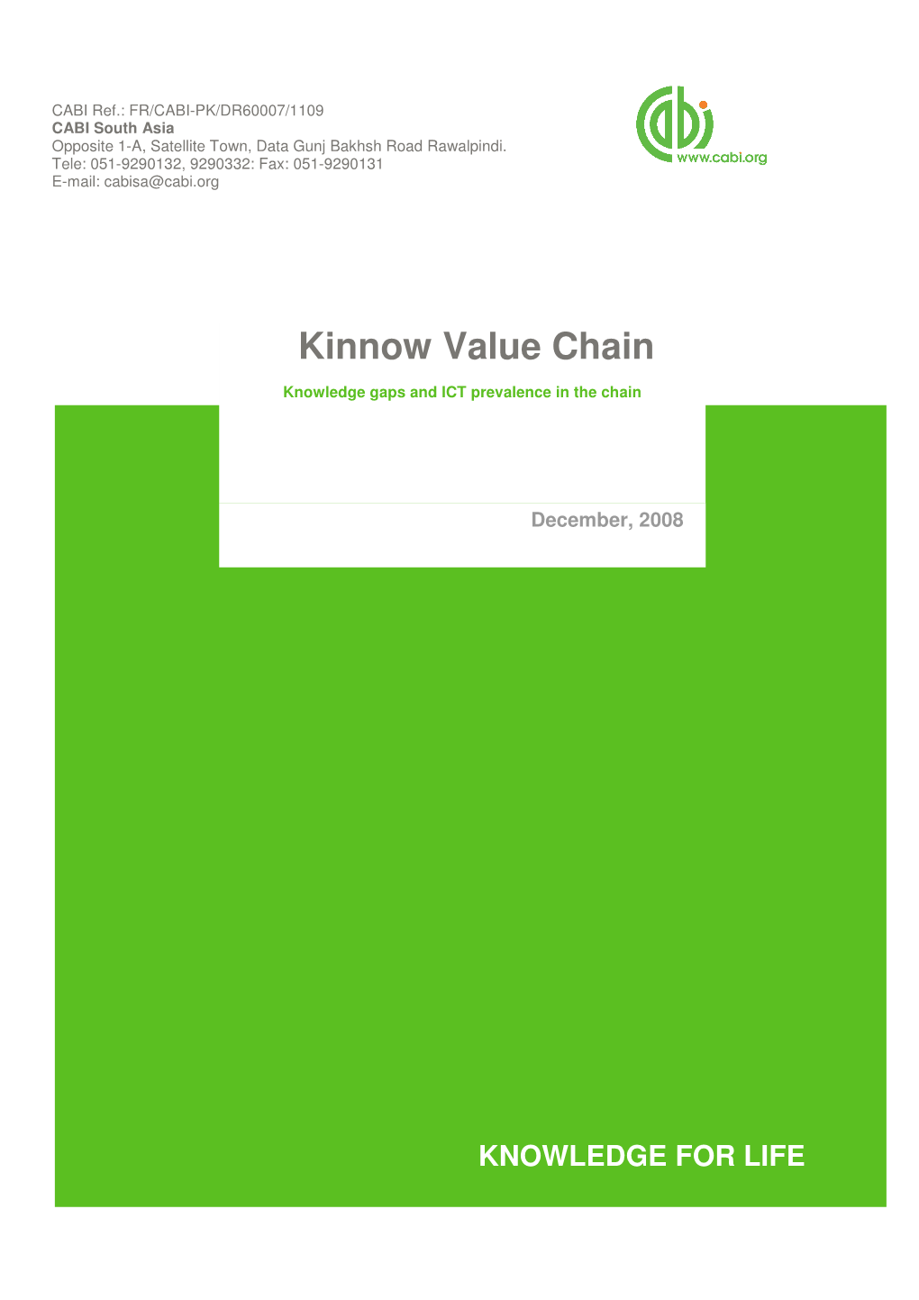 Kinnow Value Chain