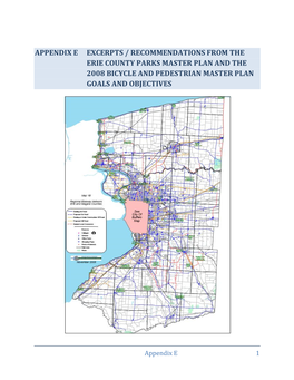Appendix E. Excerpts from the Erie County Parks Master Plan