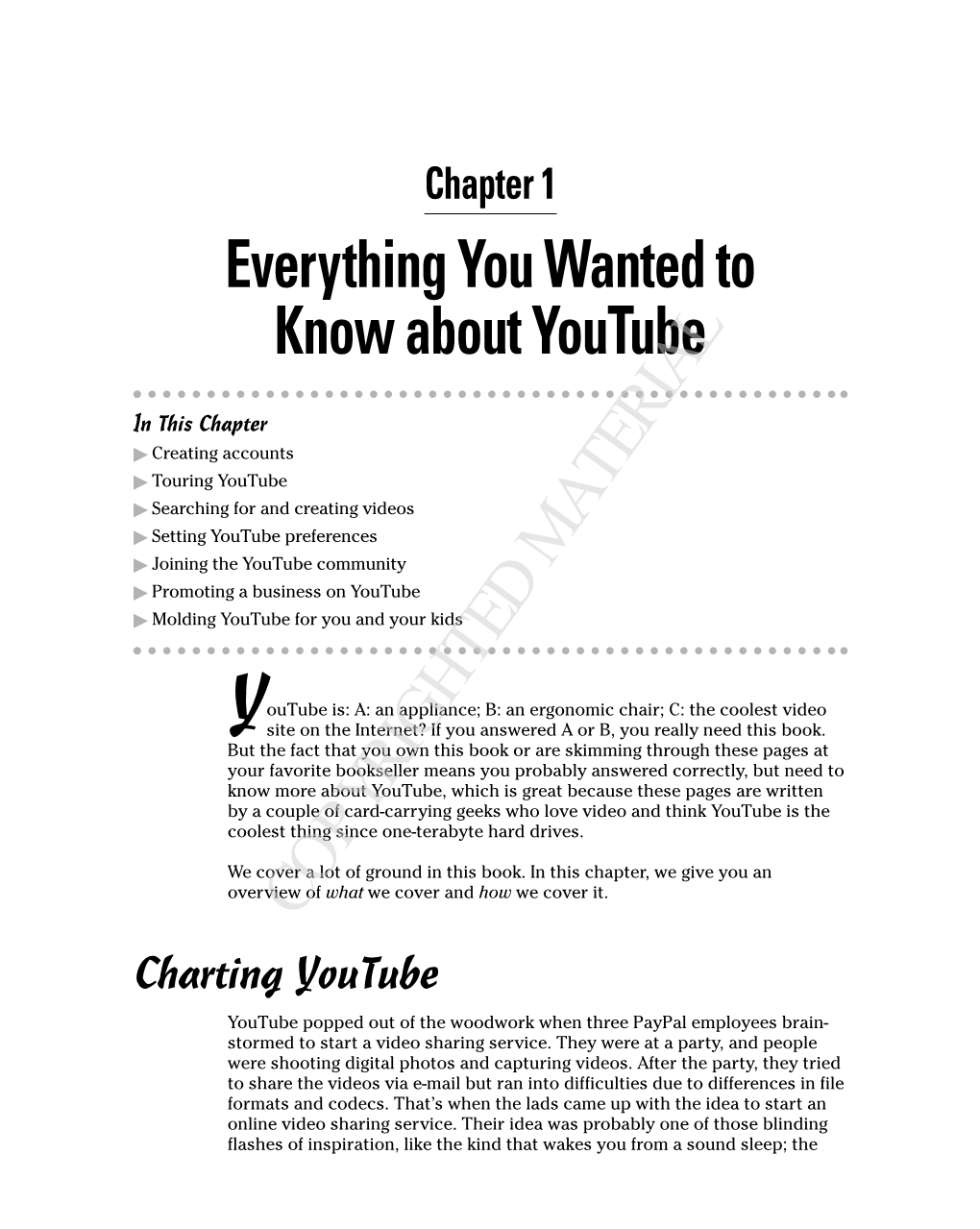 Everything You Wanted to Know About Youtube