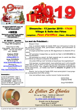 Le Cellier St Charles 30 Rue De L’Yser - 71200 LE CREUSOT 03 85 80 48 63 Le-Cellier-Saint-Charles@Orange.Fr