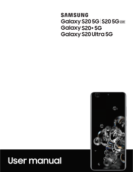 SAMSUNG Galaxy S20 5G I S20 5G~ Galaxy S20+ 5G Galaxy S20 Ultra 5G