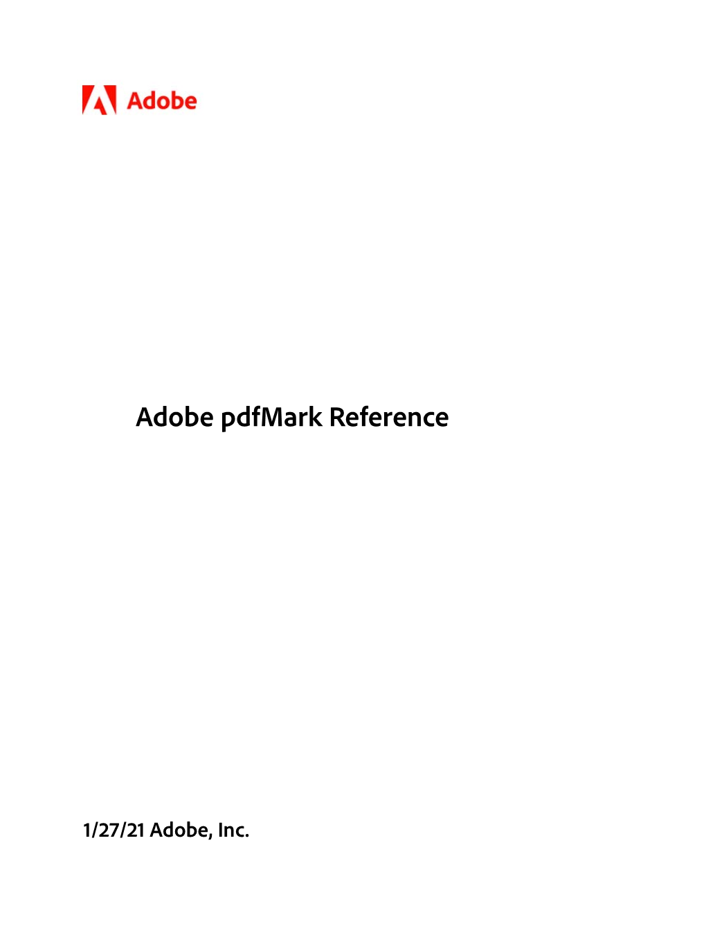 Pdfmark Reference