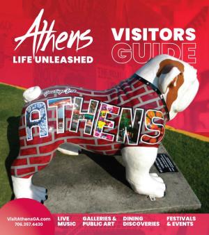 Visitors Guide Is Produced by the Athens Convention & Visitors Bureau