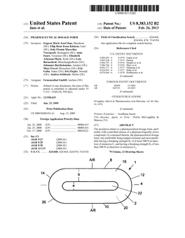(12) United States Patent (10) Patent No.: US 8,383,152 B2 Jans Et Al
