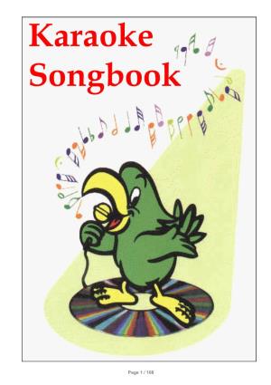 Karaoke Songbook